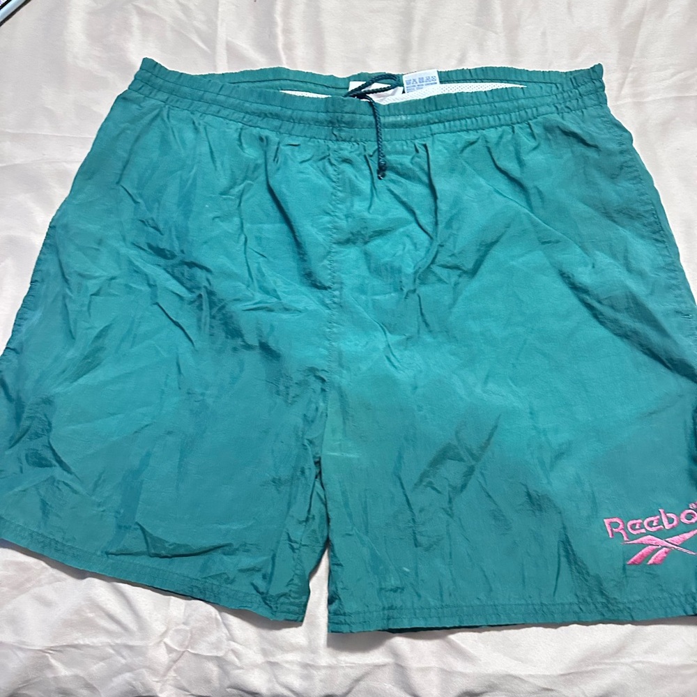 Reebok Forest Green Athletic Shorts